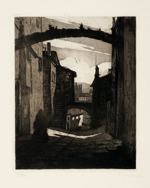  Pietro D'Achiardi  (Pisa, 1879 - Roma, 1940) : Lotto composto di 2 incisioni.  - Auction Graphics & Books - Libreria Antiquaria Gonnelli - Casa d'Aste - Gonnelli Casa d'Aste