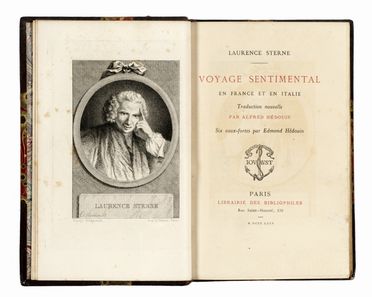  Sterne Laurence : Voyage sentimental en France et en Italie [...] traduction nouvelle par Alfred Hdouin. Letteratura francese, Letteratura  Alfred Hdouin, Alfred De Musset, Claude Adrien Helvetius  - Auction Graphics & Books - Libreria Antiquaria Gonnelli - Casa d'Aste - Gonnelli Casa d'Aste