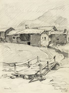  Pino Stampini  (Santhià, 1905 - Roma, 1992) : La mia camera a Salò.  - Asta Grafica & Libri - Libreria Antiquaria Gonnelli - Casa d'Aste - Gonnelli Casa d'Aste