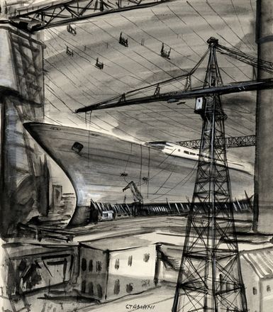  Pino Stampini  (Santhià, 1905 - Roma, 1992) : La mia camera a Salò.  - Asta Grafica & Libri - Libreria Antiquaria Gonnelli - Casa d'Aste - Gonnelli Casa d'Aste