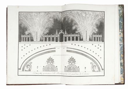 Descrizione delle feste celebrate in Parma l'anno 1769 per le Auguste Nozze di Sua Altezza Reale l'Infante Don Ferdinando colla Reale Arciduchessa Maria Amalia.  Giuseppe Patrini, Benigno Bossi  (Arcisate, 1727 - Parma, ), Ennemond Alexandre Petitot  (Lione, 1727 - Parma, 1801), Antonio Baratti, Giuliano Zuliani  - Asta Grafica & Libri - Libreria Antiquaria Gonnelli - Casa d'Aste - Gonnelli Casa d'Aste