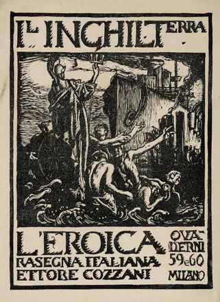  Frank William Brangwyn  (Bruges, 1867 - Ditchling, 1956) : Bozzetto per copertina de L'Eroica.  - Asta Grafica & Libri - Libreria Antiquaria Gonnelli - Casa d'Aste - Gonnelli Casa d'Aste