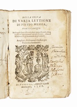  Mexia Pedro : Della selva di varia lettione [...] parti cinque. Storia, Scienze politiche, Religione, Storia, Diritto e Politica, Storia, Diritto e Politica  - Auction Graphics & Books - Libreria Antiquaria Gonnelli - Casa d'Aste - Gonnelli Casa d'Aste