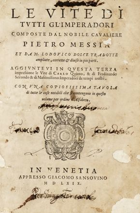  Mexia Pedro : Della selva di varia lettione [...] parti cinque.  - Asta Grafica & Libri - Libreria Antiquaria Gonnelli - Casa d'Aste - Gonnelli Casa d'Aste