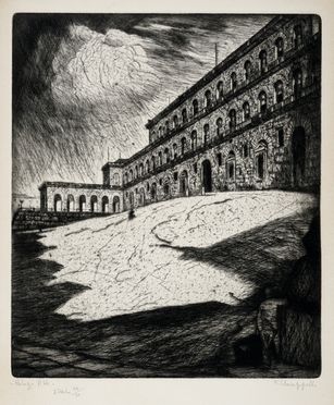  Francesco Chiappelli  (Pistoia, 1890 - Firenze, 1947) : Palazzo Pitti.  - Auction Graphics & Books - Libreria Antiquaria Gonnelli - Casa d'Aste - Gonnelli Casa d'Aste