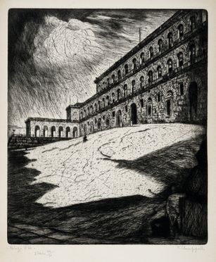  Francesco Chiappelli  (Pistoia, 1890 - Firenze, 1947) : Palazzo Pitti.  - Asta Grafica & Libri - Libreria Antiquaria Gonnelli - Casa d'Aste - Gonnelli Casa d'Aste