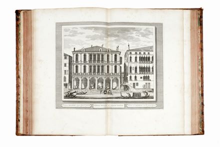  Haak Cornelius : [Vües des Palais, Batimens celebres, Places, Mascarades, et Autres Beautés Singulieres de la Ville de Vénise]. Veduta  Pieter Van der Aa  - Auction Graphics & Books - Libreria Antiquaria Gonnelli - Casa d'Aste - Gonnelli Casa d'Aste
