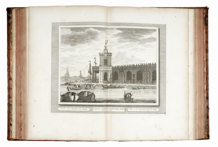  Haak Cornelius : [Vües des Palais, Batimens celebres, Places, Mascarades, et Autres Beautés Singulieres de la Ville de Vénise]. Veduta  Pieter Van der Aa  - Auction Graphics & Books - Libreria Antiquaria Gonnelli - Casa d'Aste - Gonnelli Casa d'Aste