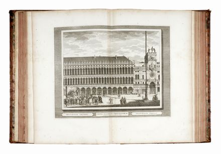  Haak Cornelius : [Vües des Palais, Batimens celebres, Places, Mascarades, et Autres Beautés Singulieres de la Ville de Vénise]. Veduta  Pieter Van der Aa  - Auction Graphics & Books - Libreria Antiquaria Gonnelli - Casa d'Aste - Gonnelli Casa d'Aste