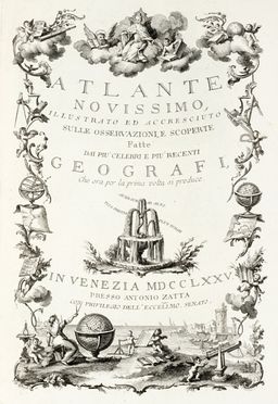  Zatta Antonio : Atlante novissimo. Tomo I (-II).  - Asta Grafica & Libri - Libreria Antiquaria Gonnelli - Casa d'Aste - Gonnelli Casa d'Aste