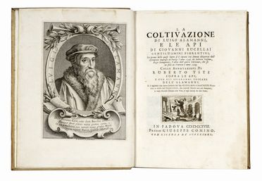  Alamanni Luigi : La coltivazione di Luigi Alamanni, e Le api di Giovanni Rucellai gentiluomini fiorentini.  - Asta Grafica & Libri - Libreria Antiquaria Gonnelli - Casa d'Aste - Gonnelli Casa d'Aste