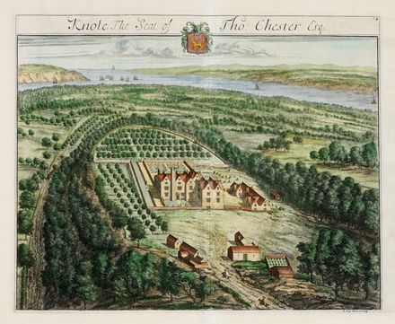  Johannes (Jan) Kip  (Amsterdam, 1653 - Westminster, Londra, 1722) : Cinque tavole con vedute da Britannia Illustrata.  - Auction Graphics & Books - Libreria Antiquaria Gonnelli - Casa d'Aste - Gonnelli Casa d'Aste