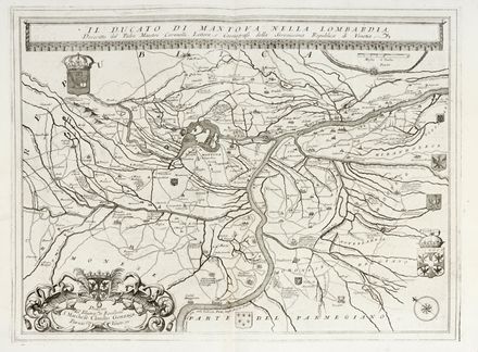  Vincenzo Maria Coronelli  (Venezia, 1650 - 1718) : Il Ducato di Mantova nella Lombardia.  - Asta Grafica & Libri - Libreria Antiquaria Gonnelli - Casa d'Aste - Gonnelli Casa d'Aste