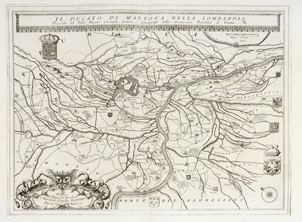  Vincenzo Maria Coronelli  (Venezia, 1650 - 1718) : Il Ducato di Mantova nella Lombardia.  - Asta Grafica & Libri - Libreria Antiquaria Gonnelli - Casa d'Aste - Gonnelli Casa d'Aste