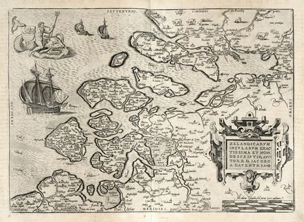  Abraham Ortelius  (Anversa, 1527 - 1598) : Lotto di undici carte geografiche di Olanda e Belgio.  - Asta Grafica & Libri - Libreria Antiquaria Gonnelli - Casa d'Aste - Gonnelli Casa d'Aste