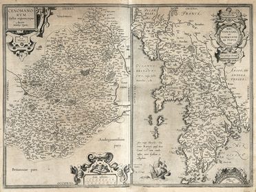 Abraham Ortelius  (Anversa, 1527 - 1598) : Lotto di undici carte della Francia.  - Auction Graphics & Books - Libreria Antiquaria Gonnelli - Casa d'Aste - Gonnelli Casa d'Aste