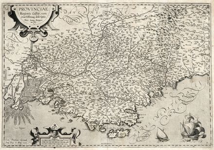  Abraham Ortelius  (Anversa, 1527 - 1598) : Lotto di undici carte della Francia.  - Auction Graphics & Books - Libreria Antiquaria Gonnelli - Casa d'Aste - Gonnelli Casa d'Aste