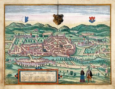  Georg Braun  (Colonia, 1541 - 1622) : Lotto di otto piante e vedute di citt� di Germania, Austria, Svizzera.  Frans Hogenberg  (Mechelen,, 1535 - Colonia,, 1590)  - Asta Grafica & Libri - Libreria Antiquaria Gonnelli - Casa d'Aste - Gonnelli Casa d'Aste