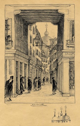  Antonio Carbonati  (Mantova, 1893 - Roma, 1956) : Venezia: Spadaria.  - Asta Grafica & Libri - Libreria Antiquaria Gonnelli - Casa d'Aste - Gonnelli Casa d'Aste