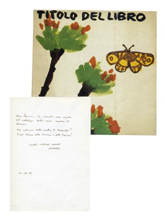  Munari Bruno : Lettera autografa firmata e catalogo di mostra 'Titolo del libro' autografato.  - Asta Grafica & Libri - Libreria Antiquaria Gonnelli - Casa d'Aste - Gonnelli Casa d'Aste