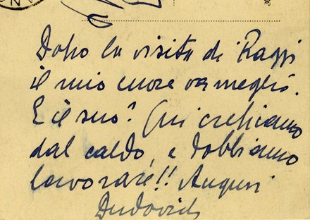  Dudovich Marcello : Testo autografo su fotocartolina che ritrae l'artista. Arte  - Auction Graphics & Books - Libreria Antiquaria Gonnelli - Casa d'Aste - Gonnelli Casa d'Aste