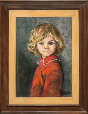  Gianfranco Antoni  (Firenze, 1925 - 1992) : Bambina americana in rosso.  - Auction Graphics & Books - Libreria Antiquaria Gonnelli - Casa d'Aste - Gonnelli Casa d'Aste