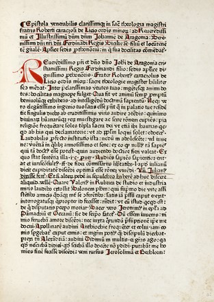  Caracciolus Robertus : Sermones de timore divinorum iudiciorum. Incunabolo, Collezionismo e Bibliografia  - Auction Graphics & Books - Libreria Antiquaria Gonnelli - Casa d'Aste - Gonnelli Casa d'Aste