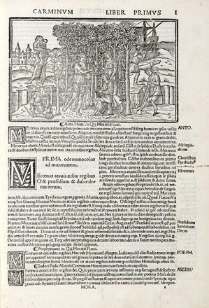  Horatius Flaccus Quintus : Odarum libri quatuor: Epodi Carmen saeculare Porphyrio Anto. Manci. Ascensio interpretibus... Letteratura italiana, Letteratura  - Auction Graphics & Books - Libreria Antiquaria Gonnelli - Casa d'Aste - Gonnelli Casa d'Aste