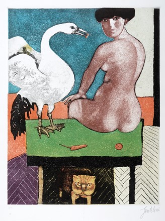  Franco Gentilini  (Faenza, 1909 - Roma, 1981) : Lotto composto di 2 incisioni.  - Auction Graphics & Books - Libreria Antiquaria Gonnelli - Casa d'Aste - Gonnelli Casa d'Aste