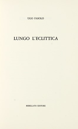  Castellani Leonardo : Cronachette d'amore in versi. Con sei acqueforti d'ornamento. Libro d'Artista, Poesia, Letteratura, Collezionismo e Bibliografia, Letteratura  Raffaele Carrieri  (Taranto, 1905 - Pietrasanta, 1984), Walter Piacesi  (Ascoli Piceno, 1929), Guido Ballo, Tino Stefanoni, Ugo Fasolo, Virgilio Guidi  (Roma, 1891 - Venezia, 1984), Giuseppe Guerreschi  (Milano, 1929 - Nizza, 1985), Emilio Garroni  - Auction Graphics & Books - Libreria Antiquaria Gonnelli - Casa d'Aste - Gonnelli Casa d'Aste