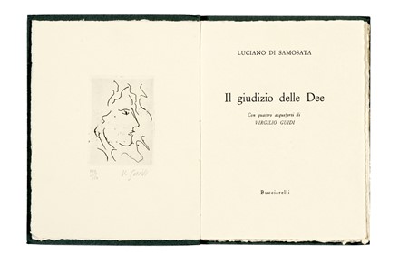  Di Samosata Luciano : Il giudizio delle Dee.  Virgilio Guidi  (Roma, 1891 - Venezia, 1984), Giovanni Battista - Paulus [papa VI] Montini, Luigi Santucci, Piero Garbizza  - Asta Grafica & Libri - Libreria Antiquaria Gonnelli - Casa d'Aste - Gonnelli Casa d'Aste