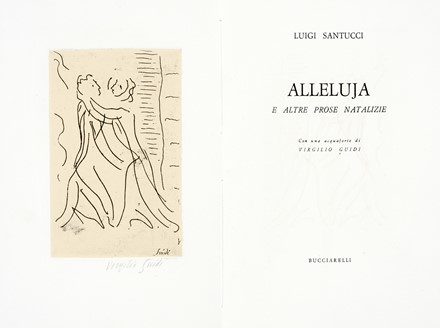  Di Samosata Luciano : Il giudizio delle Dee.  Virgilio Guidi  (Roma, 1891 - Venezia, 1984), Giovanni Battista - Paulus [papa VI] Montini, Luigi Santucci, Piero Garbizza  - Asta Grafica & Libri - Libreria Antiquaria Gonnelli - Casa d'Aste - Gonnelli Casa d'Aste