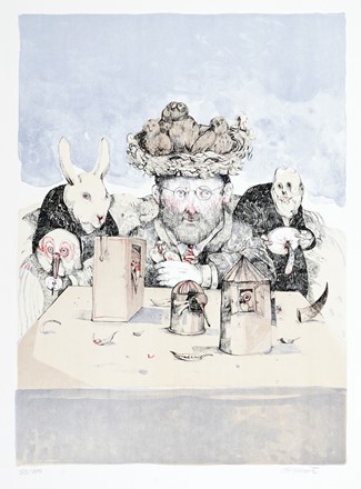 Antonio Possenti  (Lucca, 1933 - 2016) : Senza titolo.  Michele Cascella  (Ortona, 1892 - Milano, 1989)  - Asta Grafica & Libri - Libreria Antiquaria Gonnelli - Casa d'Aste - Gonnelli Casa d'Aste