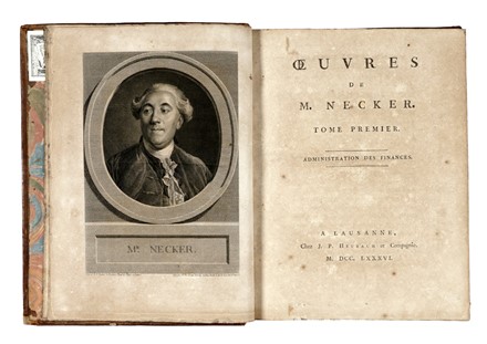  Necker Jacques : Oeuvres [...]. Tome premier (-quatrieme).  - Asta Grafica & Libri - Libreria Antiquaria Gonnelli - Casa d'Aste - Gonnelli Casa d'Aste