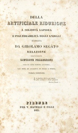  Lemery Nicolas : Trattato dell'antimonio che contiene l'analisi chimica di questo minerale, ed una raccolta di gran numero di operazioni... Scienze tecniche e matematiche, Scienze naturali  Selvaggio Canturani, Giuseppe Pellegrini, Edmond Lonce Hiffelsheim  - Auction Graphics & Books - Libreria Antiquaria Gonnelli - Casa d'Aste - Gonnelli Casa d'Aste