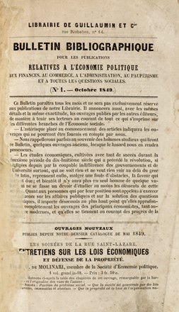 Bastiat Fr�d�ric : Harmonies �conomiques.  - Asta Grafica & Libri - Libreria Antiquaria Gonnelli - Casa d'Aste - Gonnelli Casa d'Aste