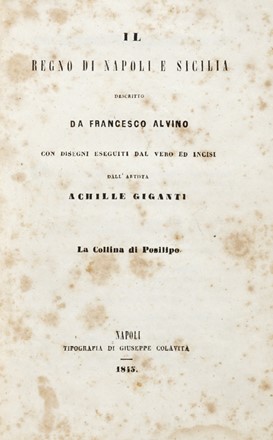  Alvino Francesco : Il Regno di Napoli e Sicilia [...] con disegni eseguiti dal vero ed incisi dall'artista Achille Giganti. Guida illustrata, Geografia e viaggi, Storia locale  Achille Gigante, Gustavo Witting  - Auction Graphics & Books - Libreria Antiquaria Gonnelli - Casa d'Aste - Gonnelli Casa d'Aste