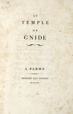 Montesquieu Charles Louis (de) : Le Temple de Gnide. Letteratura, Letteratura francese, Letteratura  - Auction Graphics & Books - Libreria Antiquaria Gonnelli - Casa d'Aste - Gonnelli Casa d'Aste