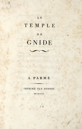 Montesquieu Charles Louis (de) : Le Temple de Gnide. Letteratura ...