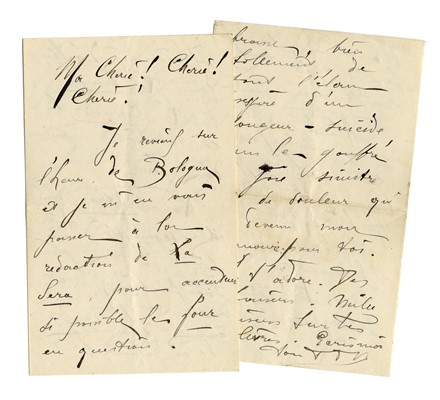  Marinetti Filippo Tommaso : Lettera autografa siglata.  - Asta Grafica & Libri - Libreria Antiquaria Gonnelli - Casa d'Aste - Gonnelli Casa d'Aste