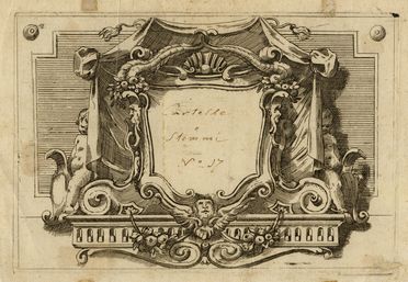  François Collignon  (Nancy, 1609 - Roma, 1687) [da] : Raccolta di progetti per cartigli ornamentali.  - Auction Graphics & Books - Libreria Antiquaria Gonnelli - Casa d'Aste - Gonnelli Casa d'Aste