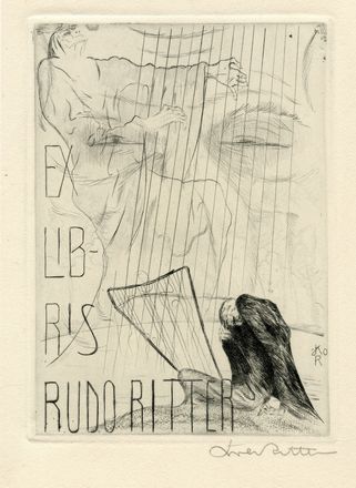  Karl Ritter  (1888 - 1987) : Lotto composto di tre ex libris.  - Auction Graphics & Books - Libreria Antiquaria Gonnelli - Casa d'Aste - Gonnelli Casa d'Aste