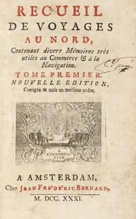  Bernard Jean-Frdric : Recueil de voyages au Nord, contenant divers mmoires trs utiles au commerce &  la navigation. Tome premier (-neuvime)  - Asta Grafica & Libri - Libreria Antiquaria Gonnelli - Casa d'Aste - Gonnelli Casa d'Aste