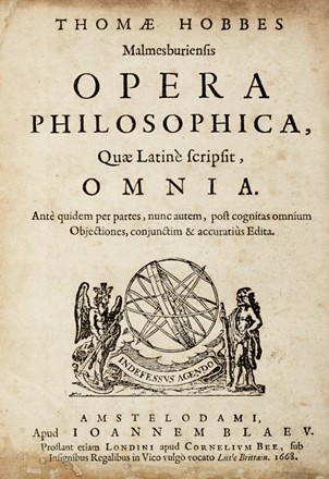  Hobbes Thomas : Opera philosophica. Filosofia, Storia, Storia, Diritto e Politica  - Auction Graphics & Books - Libreria Antiquaria Gonnelli - Casa d'Aste - Gonnelli Casa d'Aste