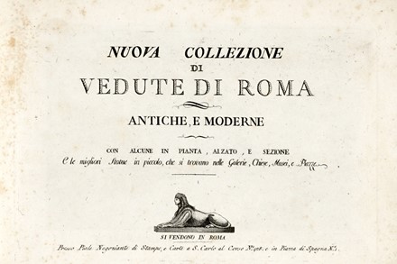  Piale Pietro : Nuova collezione di vedute di Roma antiche e moderne. Storia locale, Veduta, Storia, Diritto e Politica  - Auction Graphics & Books - Libreria Antiquaria Gonnelli - Casa d'Aste - Gonnelli Casa d'Aste