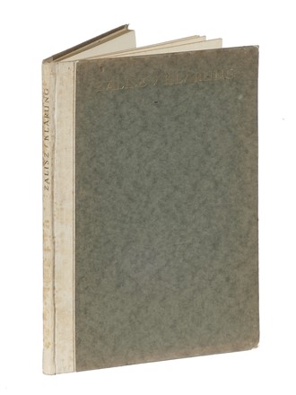  Zalisz Fritz : Klärung (Ein Bekenntnis). Libro d'Artista, Collezionismo e Bibliografia  - Auction Graphics & Books - Libreria Antiquaria Gonnelli - Casa d'Aste - Gonnelli Casa d'Aste