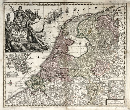  Georg Matthus Seutter  (Augsburg,, 1678 - 1756) : Sei mappe raffiguranti Belgio, Lussemburgo e Paesi Bassi.  - Auction Graphics & Books - Libreria Antiquaria Gonnelli - Casa d'Aste - Gonnelli Casa d'Aste