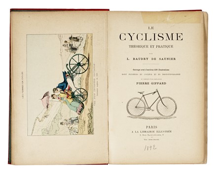  Baudry de Saunier Louis : Le cyclisme thorique et pratique.  - Asta Grafica & Libri - Libreria Antiquaria Gonnelli - Casa d'Aste - Gonnelli Casa d'Aste