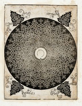  Albrecht Dürer  (Norimberga, 1471 - 1528) : Nodo con scudo a forma di cuore / Nodo con medaglione bianco.  - Auction Graphics & Books - Libreria Antiquaria Gonnelli - Casa d'Aste - Gonnelli Casa d'Aste