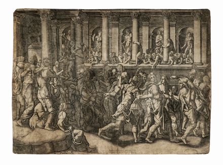  Autori vari : Lotto di otto incisioni di autori dal XVI al XVIII secolo.  - Auction  [..]